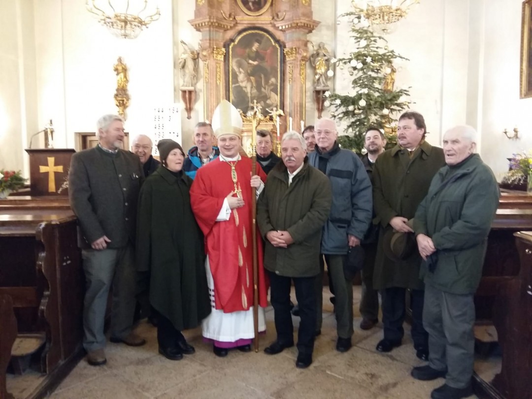 Vinzenzimesse der in den stiftlichen Besitzungen tätigen Förster, Waldarbeiter und Jäger am 23. Jänner 2019