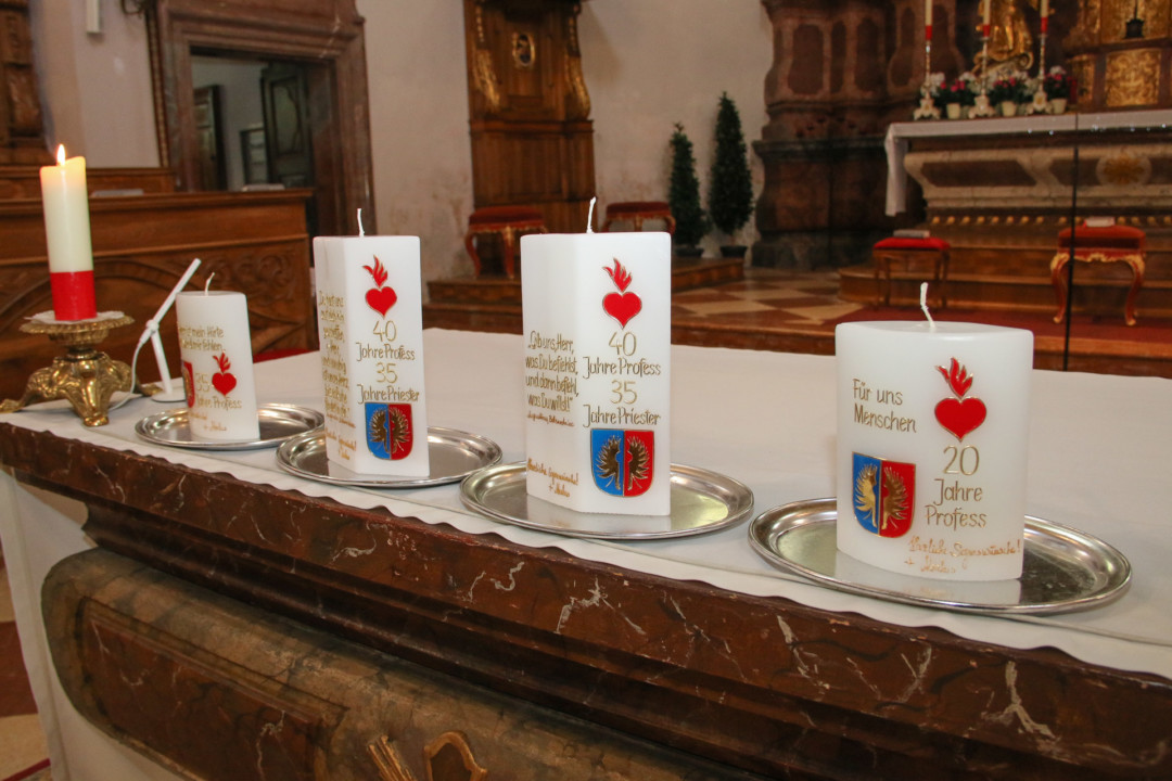 Festgottesdienst mit den Profess- und Priesterjubilaren am 22. August 2019 in der Stiftskirche Reichersberg